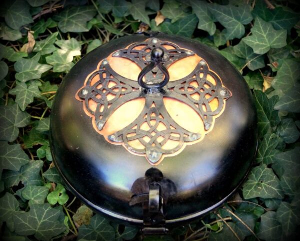 Decorated Hungarian Cooking Dish - Celtic (with copper detail)