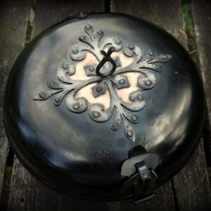 Decorated Hungarian Cooking Dish - Tree of Life (with copper detail)
