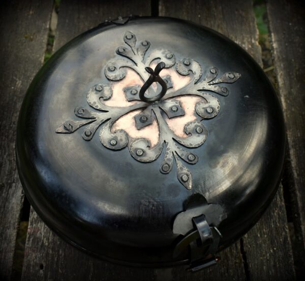 Decorated Hungarian Cooking Dish - Tree of Life (with copper detail)