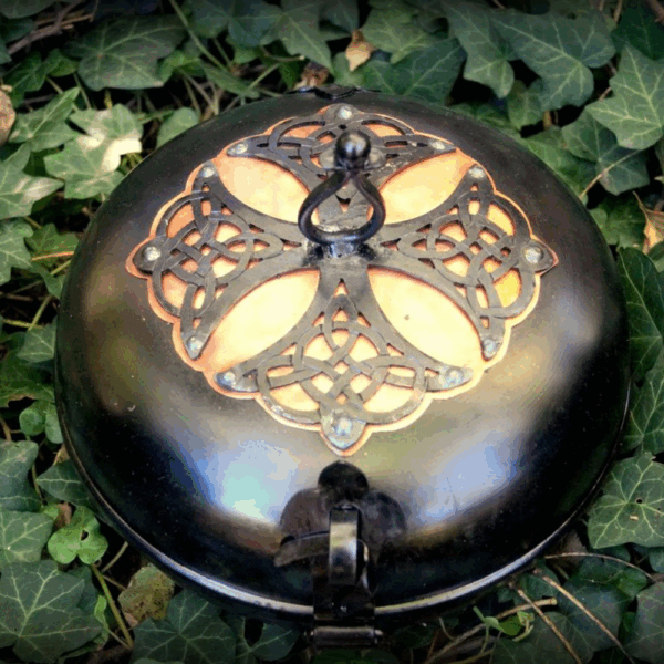 Decorated Hungarian Cooking Dish - Celtic (with copper detail)